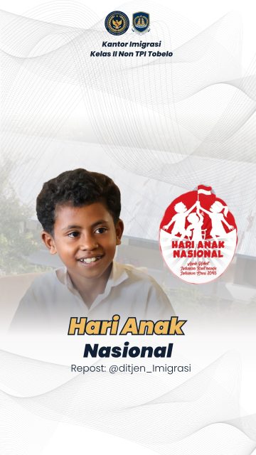 Selamat Hari Anak Nasional bagi seluruh anak Indonesia ✨

Ditjen Imigrasi berkesempatan untuk mengajar siswa di SD Negeri Oepoli, Kupang, Nusa Tenggara Timur. Kami yakin dari anak Indonesia, lahir masa depan bangsa 🙌

Repost: @ditjen_imigrasi