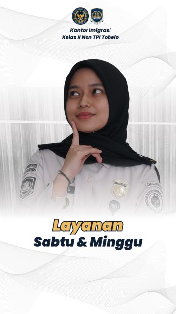 ‼️PELAYANAN KAMI HADIR DI SABTU & MINGGU

Untuk Sobat Karibo yg sibuk di hari senin sampai jum’at, dalam rangka menyambut Hari Kemerdekaan Indonesia, kami buka pelayanan paspor di hari Sabtu & Minggu dari jam 08:00 - 12:00 WIT. Persiapkan dokumen kalian langsung aja ke kantor kami.

#kemenimipas #ditjen_imigrasi #visa #paspor #hendarsammarantoko