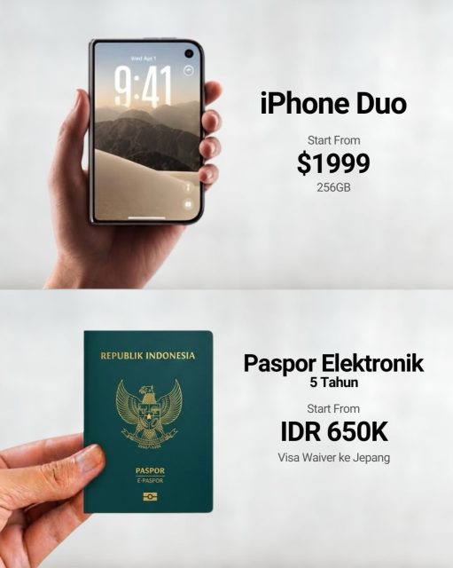 Ingat ya Sobat Mido!

Paspor Elektronik yg berlaku selama 5 tahun diperuntukan bagi pemohon yg masih di bawah umur. Dan biaya layanan percepatan di luar dari biaya pembuatan paspor…

#kemenimipas #ditjen_imigrasi #visa #paspor #hendarsammarantoko