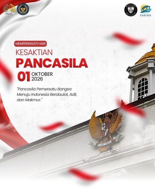 SELAMAT HARI KESAKTIAN PANCASILA 

Mari jadikan Hari Kesaktian Pancasila sebagai momentum untuk memperkuat semangat persatuan, menjaga keutuhan Negara Kesatuan Republik Indonesia, serta mengamalkan nilai-nilai Pancasila dalam setiap langkah dan pengabdian.

Dengan semangat “Pancasila Pemersatu Bangsa Menuju Indonesia Berdaulat, Adil, dan Makmur”, mari bersama membangun Indonesia yang berdaulat, maju, dan berkeadilan.