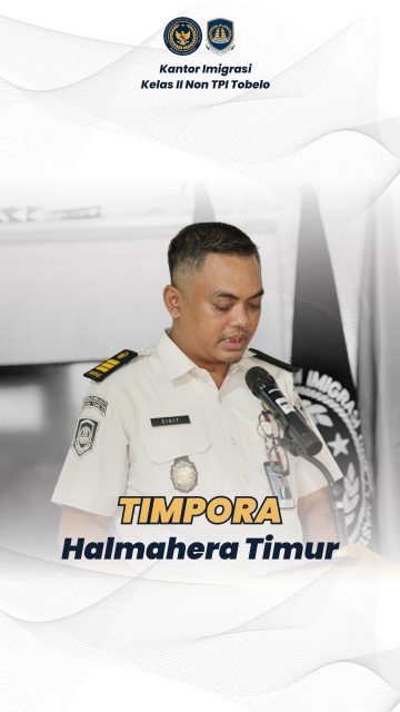 Haltim (27/10/26)- Kantor Wilayah Direktorat Jenderal Imigrasi Maluku Utara bersama Kantor Imigrasi Kelas II TPI Halmahera Utara melaksanakan Rapat Koordinasi Tim Pengawasan Orang Asing (TIMPORA) Tingkat Kabupaten Halmahera Timur Tahun Anggaran 2026 di Hotel Kartika, Buli. Kegiatan ini dihadiri perwakilan pemerintah daerah dan instansi terkait sebagai upaya memperkuat koordinasi serta pertukaran informasi dalam pengawasan orang asing.

Rapat membahas sejumlah isu, meliputi ketidaksinkronan data orang asing, dugaan TKA tidak terdaftar, penyalahgunaan visa kunjungan untuk bekerja, serta potensi konflik sosial dengan tenaga kerja lokal. Selain itu, Badan Intelijen Negara menyampaikan atensi terkait dugaan perekrutan WNI sebagai tentara bayaran Rusia dengan modus pekerjaan sipil dan penahanan paspor, sehingga diperlukan penguatan pencegahan TPPO.

Melalui kegiatan ini, seluruh instansi didorong meningkatkan pertukaran informasi dan pengawasan bersama terhadap orang asing. Imigrasi juga menegaskan kesiapan berkolaborasi dalam menindaklanjuti dugaan pelanggaran serta akan membentuk grup WhatsApp TIMPORA untuk mempercepat koordinasi dan mewujudkan pengawasan orang asing yang efektif dan terpadu.

#kemenimipas #ditjen_imigrasi #reelsinstagram #paspormudah #dirjen_imigrasi #hendarsammarantoko #timpora #imigrasitobelo #imigrasi #imigrasiindonesia